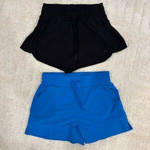 Set of 2 active shorts by Joy Lab and All in Motion women’s size small